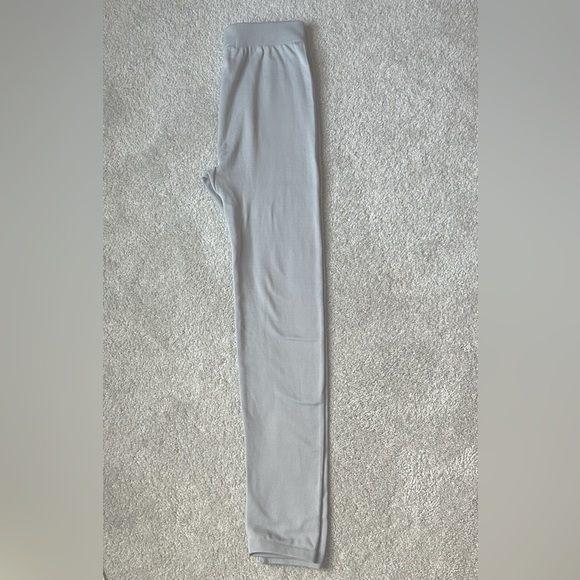 Planet Gold Pants - Fleeced Stretchy Light Gray Leggings